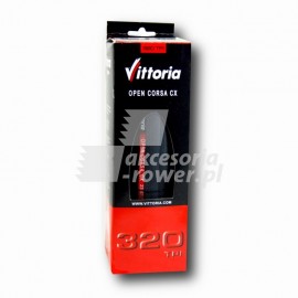 Opona Open Corsa Evo CX 700x23c zwijana czarna VITTORIA